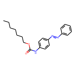 P-phenylazo carbanilic acid, n-heptyl ester