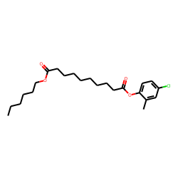 Sebacic acid, 4-chloro-2-methylphenyl hexyl ester