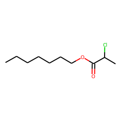 Propanoic acid, 2-chloro, heptyl ester