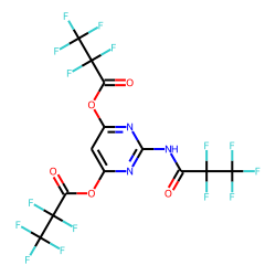 2-Amino-4,6-dihydroxypyrimidine, N,O,O'-tris(pentafluoropropionyl)-