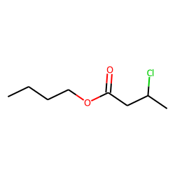Butanoic acid, 3-chloro, butyl ester