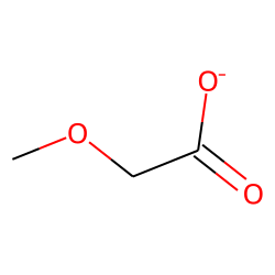 MeOCH2CO2 anion