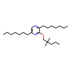 2-(2,2-Dimethylpentoxy)-3,6-di-(n-heptyl) pyrazine