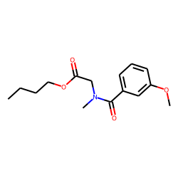 Sarcosine, N-(3-methoxybenzoyl)-, butyl ester