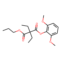 Diethylmalonic acid, 2,6-dimethoxyphenyl propyl ester