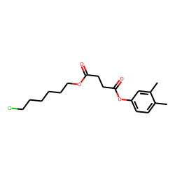 Succinic acid, 3,4-dimethylphenyl 6-chlorohexyl ester