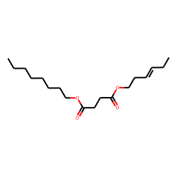 Succinic acid, octyl trans-hex-3-enyl ester