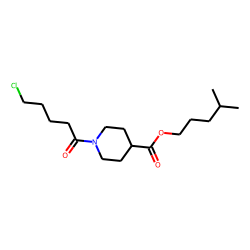 Isonipecotic acid, N-(5-chlorovaleryl)-, isohexyl ester
