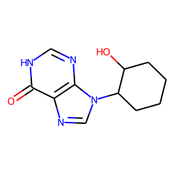 Hypoxanthine, 9-(2-hydroxycyclohexyl)-, trans