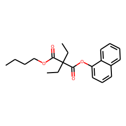 Diethylmalonic acid, butyl 1-naphthyl ester