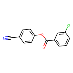 3-Chlorobenzoic acid, 4-cyanophenyl ester