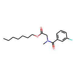 Sarcosine, N-(3-fluorobenzoyl)-, heptyl ester