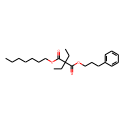 Diethylmalonic acid, heptyl 3-phenylpropyl ester