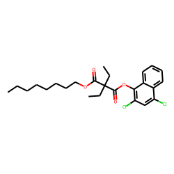 Diethylmalonic acid, 2,4-dichloronaphth-1-yl octyl ester