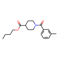 Isonipecotic acid, N-(3-methylbenzoyl)-, butyl ester