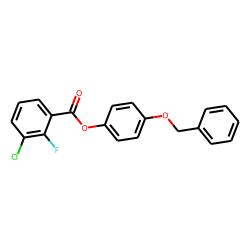 3-Chloro-2-fluorobenzoic acid, 4-benzyloxyphenyl ester