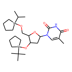 Thymidine, 3'-O-cyclotetramethylene-tertbutylsilyl, 5'-O-cyclotetramethylene-isopropylsilyl