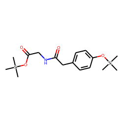 p-Hydroxyphenylacetylglycine, di-TMS