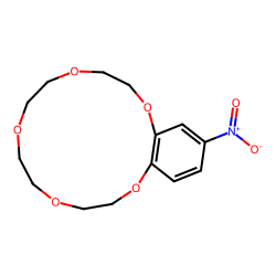 17-NITRO-2,3-BENZO-1,4,7,10,13-PENTAOXACYCLOPENTADECEN-2