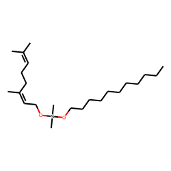 Silane, dimethyl(trans-3,7-dimethyl-2,6-octadien-1-yloxy)undecyloxy-