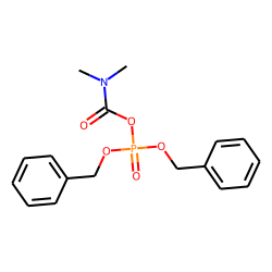 Phosphoric acid, dibenzyl n,n-dimethyl carbamyl ester