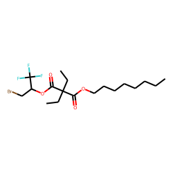 Diethylmalonic acid, 1-bromo-3,3,3-trifluoroprop-2-yl octyl ester