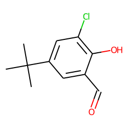 Benzaldehyde, 2-hydroxy, 3-chloro, 5-(t-butyl)