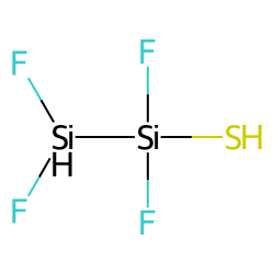 Disilicon tetrafluoride, compound with hydrogen sulfide