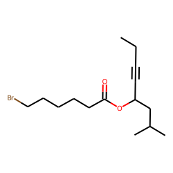 6-Bromohexanoic acid, 2-methyloct-5-yn-4-yl ester