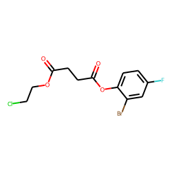 Succinic acid, 2-bromo-4-fluorophenyl 2-chloroethyl ester
