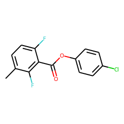 2,6-Difluoro-3-methylbenzoic acid, 4-chlorophenyl ester