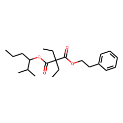 Diethylmalonic acid, 2-methylhex-3-yl phenethyl ester