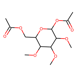 2,3,4-Trimethyl-1,6-diacetylglucoside (A)