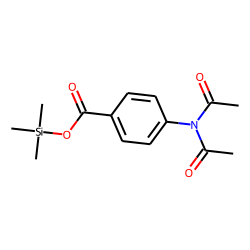 4-Aminobenzoic acid, N,N-bis(acetyl)-, trimethylsilyl ester