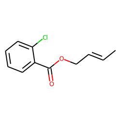 Benzoic acid, 2-chloro, (E)-2-butenyl ester