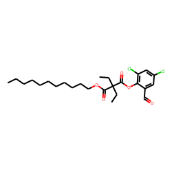 Diethylmalonic acid, 2,4-dichloro-6-formylphenyl undecyl ester