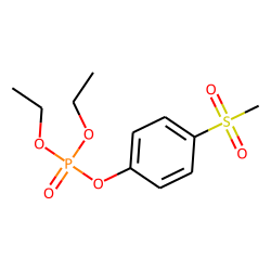 Phosphoric acid, diethyl p-(methylsulfonyl)phenyl ester