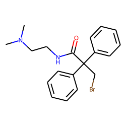 N-(beta-dimethylaminoethyl) 3-bromo-2,2-diphenyl propionamide