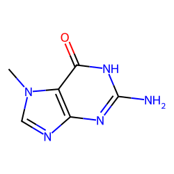 6H-Purin-6-one, 2-amino-1,7-dihydro-7-methyl-
