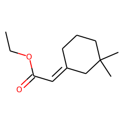 ethyl (E)-3,3-dimethylcyclohexane-«DELTA»1,«alpha»-acetate