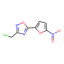 Oxadiazole, 1,2,4-, 3-chloromethyl-5-(5-nitrofuran-2-yl)-