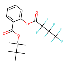 Benzoic acid, 2-heptafluorobutyryloxy-, tert.-butyldimethylsilyl ester
