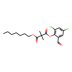 Dimethylmalonic acid, 2,4-dichloro-6-formylphenyl heptyl ester