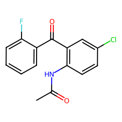 2-amino-5-chloro-2'-fluorobenzophenone, acetylated