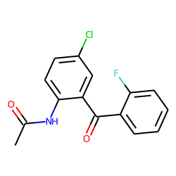 Ethylloflazepate, hydrolysis, acetylated