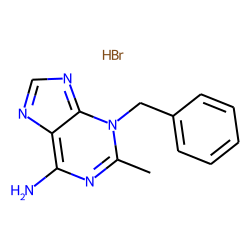 Adenine, 3-benzyl-2-methyl-, hydrobromide