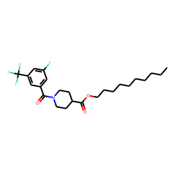 Isonipecotic acid, N-(3-fluoro-5-trifluoromethylbenzoyl)-, decyl ester