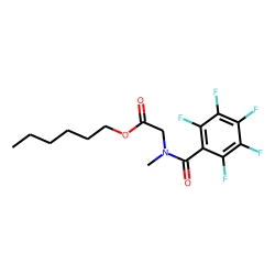 Sarcosine, n-pentafluorobenzoyl-, hexyl ester