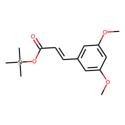 3,5-Dimethoxycinnamic acid, trimethylsilyl ester