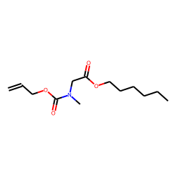 Glycine, N-methyl-N-allyloxycarbonyl-, hexyl ester